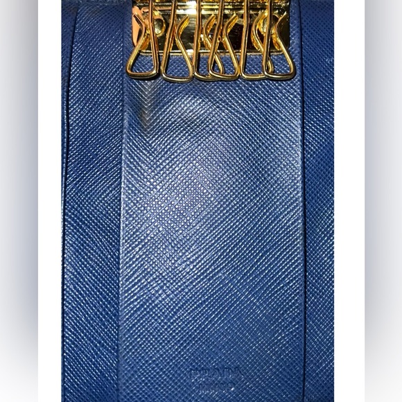 Prada saffiano key holder vitello move portachiavi ganci - Picture 7 of 11